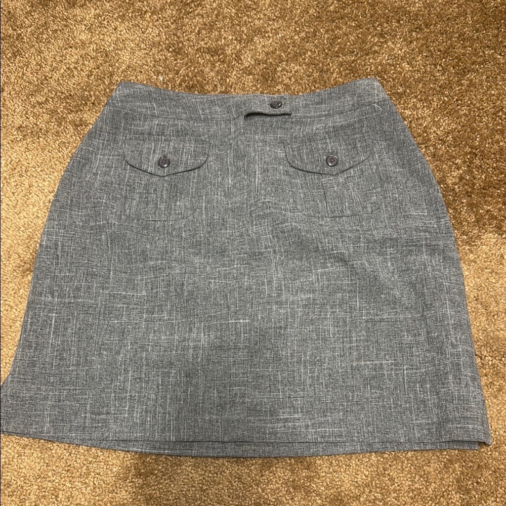 Giorgio Fiorelli Gray A-Line Mini Skirt Work